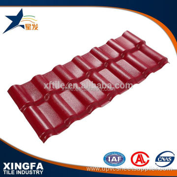 ASA UPVC Synthetic Resin Roofing Tiles Color Coated